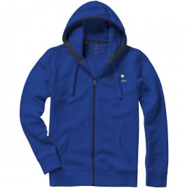 Arora Full zip hooded sweater-Blauw