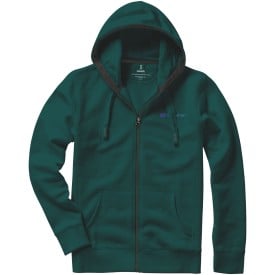 Arora Full zip hooded sweater-Forest green