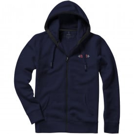 Arora Full zip hooded sweater-Navy