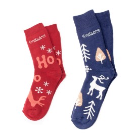 Thermal sokken - katoen - extra dik comfort - met bedrukte sokkentag