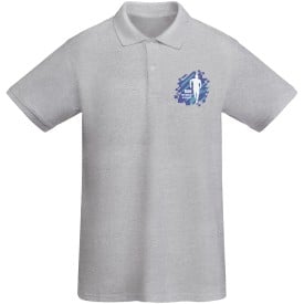 Prince poloshirt met korte mouwen-Marl grey