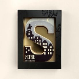 Printletter S - Fijne Sinterklaas