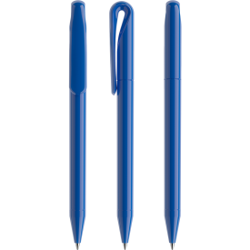 Prodir DS1 polished balpen - gerecycled kunststof - zwarte, blauwe inkt - QR code