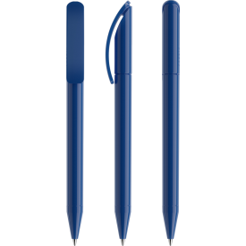 Prodir DS3 polished balpen - gerecycled kunststof - zwarte, blauwe inkt - QR code - customizable