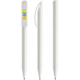 Prodir DS3 polished balpen - gerecycled kunststof - zwarte, blauwe inkt - QR code - customizable