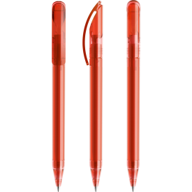 Prodir DS3 transparant balpen - gerecycled kunststof - zwarte, blauwe inkt