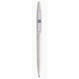 Prodir DS5 souft touch balpen - gerecycled kunststof - zwarte, blauwe inkt - QR code