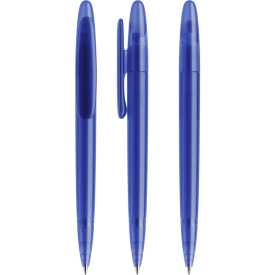 Prodir DS5 frosted balpen - kunststof - zwarte, blauwe inkt - frostedProdir DS5 balpen - kunststof - zwarte, blauwe inkt