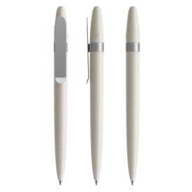 Prodir DS5TSE SHELL balpen - gerecycled kunststof - zwarte, blauwe inkt - metalen clip