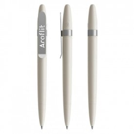 Prodir DS5TSE SHELL balpen - gerecycled kunststof - zwarte, blauwe inkt - metalen clip