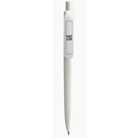 Prodir DS8 polished balpen - gerecycled kunststof - zwarte, blauwe inkt - QR code