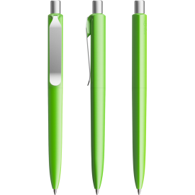 Prodir DS8 mat balpen - gerecycled kunststof - zwarte, blauwe inkt - metalen clip