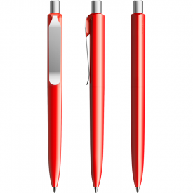 Prodir DS8 Metal Clip Polished-Red