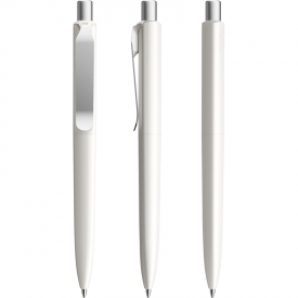 Prodir DS8 Metal Clip Polished-White