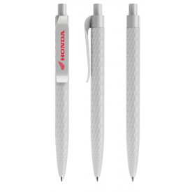 Prodir QS01 balpen - gerecycled kunststof - zwarte, blauwe inkt - soft touch