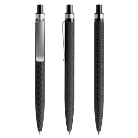 Prodir QS03 balpen - gerecycled kunststof - zwarte, blauwe inkt - customizable