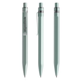 Prodir QS50 stone balpen - gerecycled kunststof - zwarte, blauwe inkt