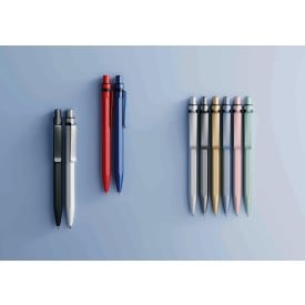 Prodir QS50 stone balpen - gerecycled kunststof - zwarte, blauwe inkt
