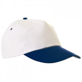 Promo Cap-Wit / Marineblauw, #374b63-1 kleur