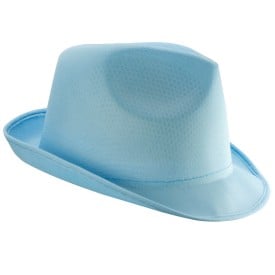 Maffia promo hoed - polyester - gekleurde band