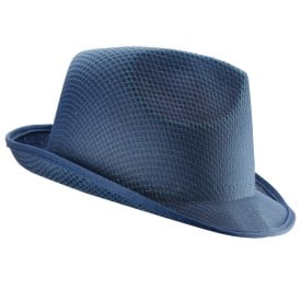 Maffia promo hoed - polyester - gekleurde band