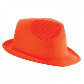 Maffia promo hoed - polyester - gekleurde band