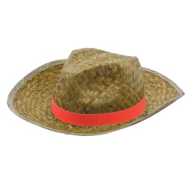 Paglietta promohoed - stro - gekleurd bandje
