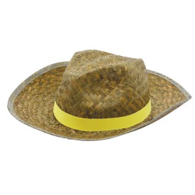 Paglietta promohoed - stro - gekleurd bandje