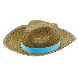 Paglietta promohoed - stro - gekleurd bandje