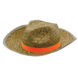 Promo Strohoed Paglietta-Oranje, #f3672a-1 kleur