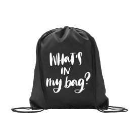 PromoBag 210D rugzak-Zwart