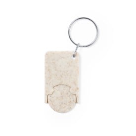 Prook sleutelhanger - tarwestro en ABS - 5.1 cm - met muntje