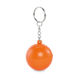 PU balvormige sleutelhanger-Oranje