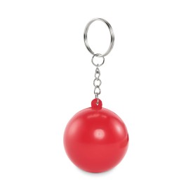 PU balvormige sleutelhanger-Rood