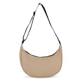 PU-gecoat R-PET 600D halve maan sling tas-Ecru