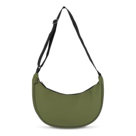 PU-gecoat R-PET 600D halve maan sling tas-Olijfgroen