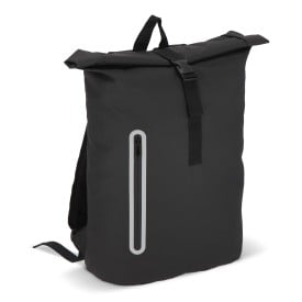 PU-gecoat R-PET 600D rolltop rugzak 20L-Zwart