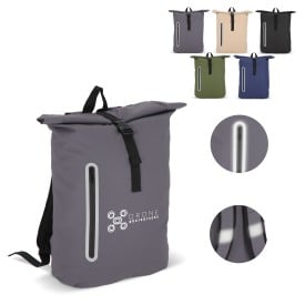 R-PET 600D Rolltop rugzak 20L - laptopvak - PU-gecoat