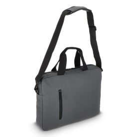 PU SoMa laptop messenger tas 28 x 38 x 5 cm-Grijs