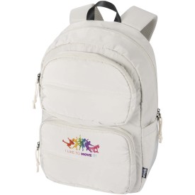 Puffer 15,6" GRS gerecycleerde laptoptas 18L-Zandsteen