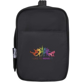 Puffer GRS gerecycleerde ophangbare canvas toilettas 8L-Zwart