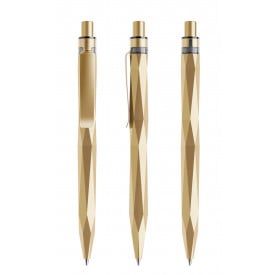 Prodir QS20 stone balpen - gerecycled kunststof - zwarte, blauwe inkt