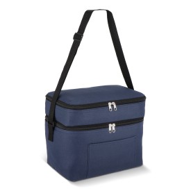 R-PET 600D koeltas met dubbele compartimenten, 30 x 20 x 25 cm, 12L