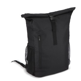 R-PET 600D Rolltop fietsrugzak 20L-Zwart