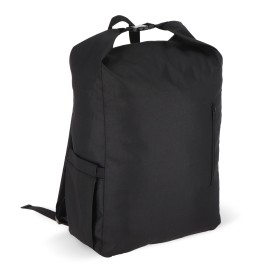 R-PET 600D Rolltop gesp rugzak 20L-Zwart