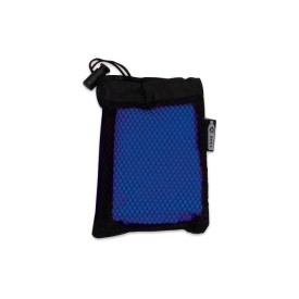 R-PET cooling towel 30x80cm-Zwart / blauw