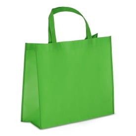 R-PET Draagtas gelamineerd non-woven 40 x 16 x 35cm 105g/m²-Lichtgroen