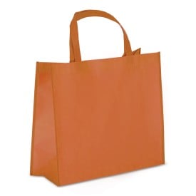 R-PET Draagtas gelamineerd non-woven 40 x 16 x 35cm 105g/m²-Oranje