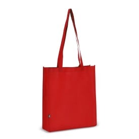 R-PET Draagtas non-woven 38 x 9 x 42cm 75g/m²-Rood