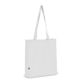 R-PET Draagtas non-woven 38 x 9 x 42cm 75g/m²-Wit